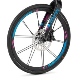 Tern Verge X11 - 20 Inches Folding Bike - 2023 - Satin Black/blue/magenta -Fietswereld Winkels 02120772 tern verge x11 black blue magenta 04 1063388