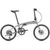 Tern Verge D9 - 20 Inches Folding Bike - 2023 - Gloss Silver/grey -Fietswereld Winkels 02120806 tern verge d9 silver grey 01 1063574