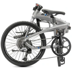 Tern Verge D9 - 20 Inches Folding Bike - 2023 - Gloss Silver/grey -Fietswereld Winkels 02120806 tern verge d9 silver grey 03 1063577