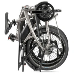 Tern Vektron Q9 - 20 Inches City Folding E-Bike - 2023 - Satin Metallic Silver/silver -Fietswereld Winkels 02120822 tern vektron q9 met 1065165