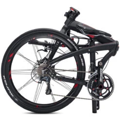 Tern Eclipse X22 - 26 Inches Folding Bike - 2023 - Black/red -Fietswereld Winkels 02121341 tern eclipse x22 black red 03 1064213