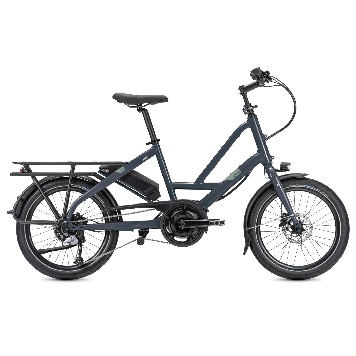 Tern Quick Haul D7i - 20" Compact E-Bike - 2023 - Slate/mint 3 Tern Quick Haul D7i - 20" Compact E-Bike - 2023 - Slate/mint