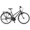 Vsf Fahrradmanufaktur T-300 Deore - Women Touring Bike - 2023 - Ebony Metallic -Fietswereld Winkels 102220186 ebony metallic t 300 shimano deore 30g hs33 ebony metallic 1085529