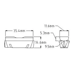 Kool-stop Kool Stop Weinmann X Replacement Pads - KS-WXB / KS-WXSA (4 Pcs) -Fietswereld Winkels 129153 02 c 219349