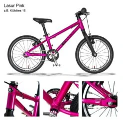 KUbikes 16L MTB Kids Bike - Pink Glaze