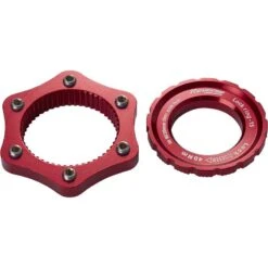 Reverse Components Adapter Center Lock To 6 Bolt - Red