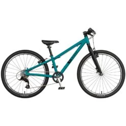 KUbikes 24S MTB 8-Speed Kids Bike - Turquoise Glitter