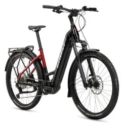 Ghost E-TERU Pro EQ Low - 27.5" Trekking E-Bike - 2023 - Black / Pearl Deep Red -Fietswereld Winkels 31et1084 ghost e teru pro eq low black red 02 1470155