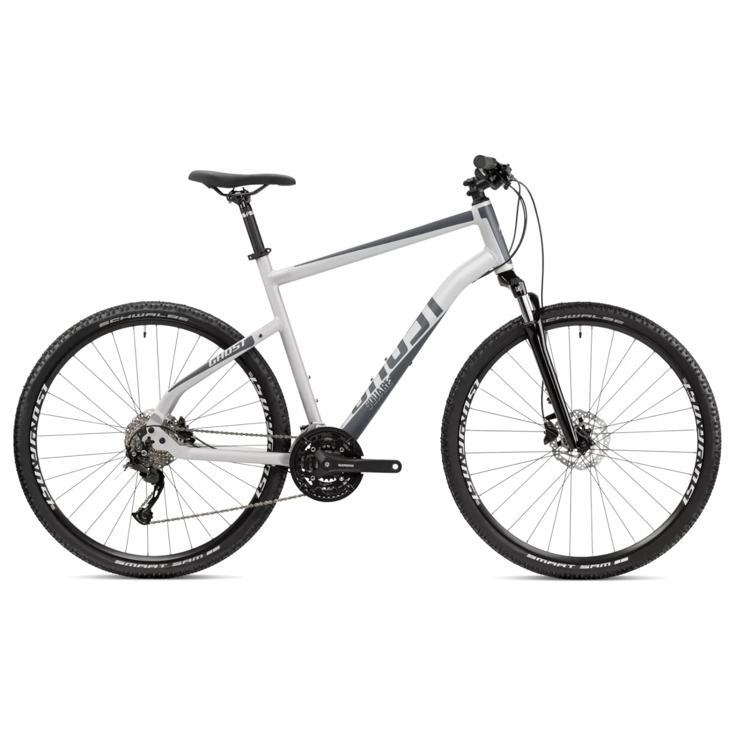 Ghost SQUARE CROSS - Crossfiets - 2023 - Light Grey / Dark Grey Matt 3 Ghost SQUARE CROSS - Crossfiets - 2023 - Light Grey / Dark Grey Matt