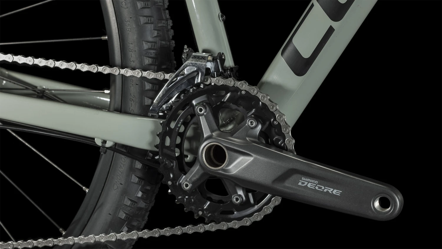 CUBE ATTENTION - Mountainbike - 2023 - Swampgrey / Black 10 CUBE ATTENTION - Mountainbike - 2023 - Swampgrey / Black - Afbeelding 8