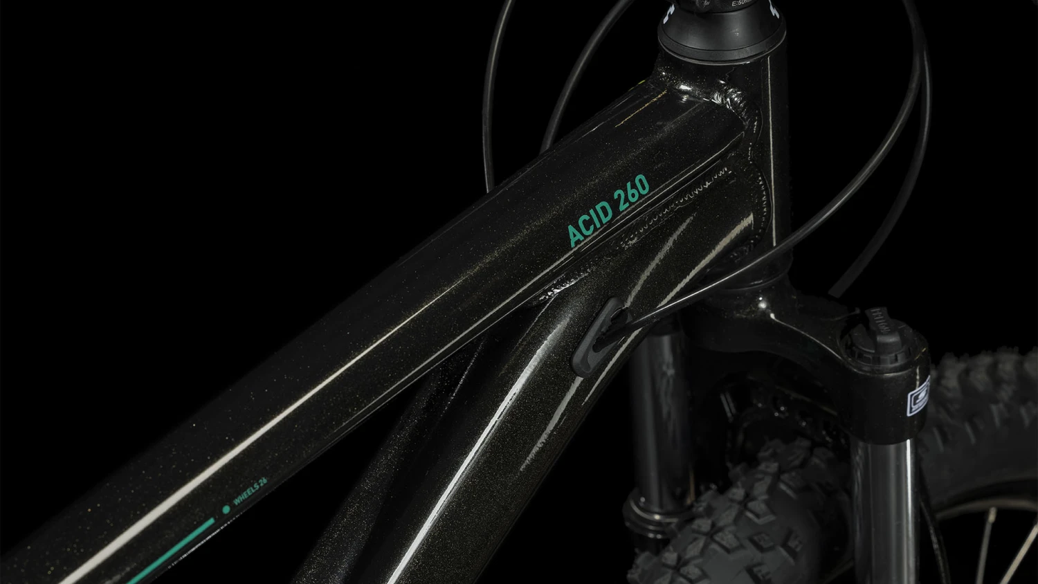 CUBE ACID 260 Disc - 26" Children's Bike - 2023 - Black / Green 6 CUBE ACID 260 Disc - 26" Children's Bike - 2023 - Black / Green - Afbeelding 4