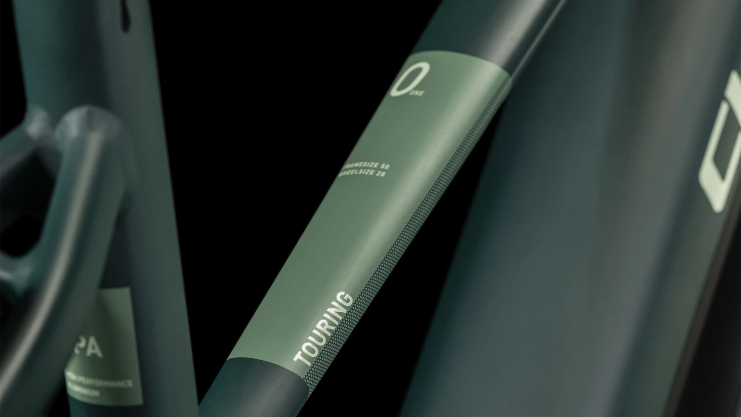 CUBE TOURING HYBRID ONE 500 - Women Electric Touring Bike - 2023 - Darkgreen / Green 6 CUBE TOURING HYBRID ONE 500 - Women Electric Touring Bike - 2023 - Darkgreen / Green - Afbeelding 4