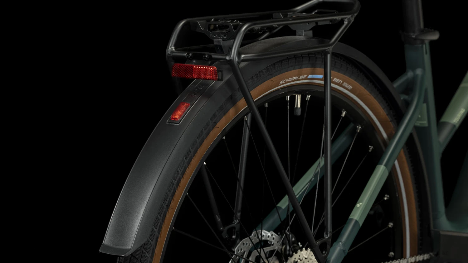 CUBE TOURING HYBRID ONE 500 - Women Electric Touring Bike - 2023 - Darkgreen / Green 7 CUBE TOURING HYBRID ONE 500 - Women Electric Touring Bike - 2023 - Darkgreen / Green - Afbeelding 5