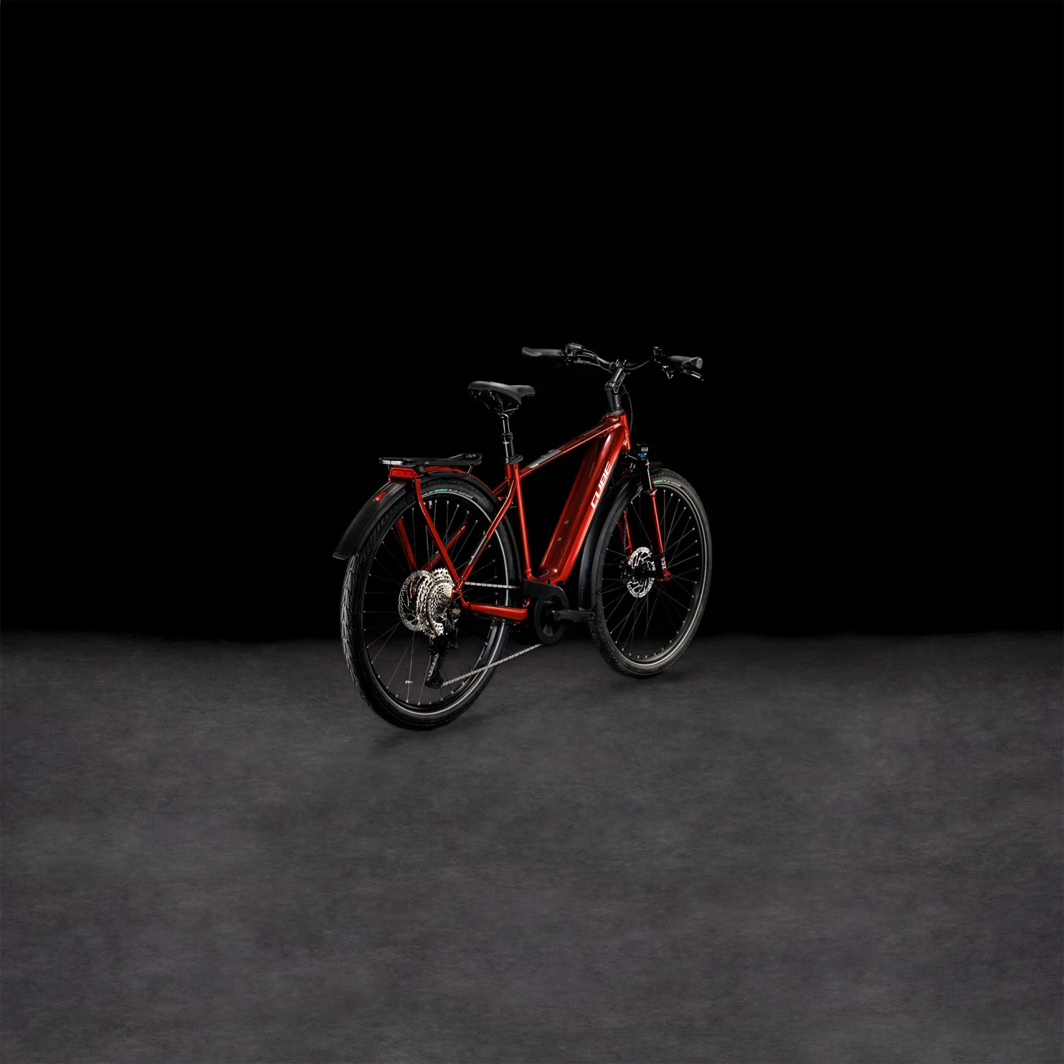 CUBE TOURING HYBRID EXC 625 - Electric Touring Bike - 2023 - Red / White 5 CUBE TOURING HYBRID EXC 625 - Electric Touring Bike - 2023 - Red / White - Afbeelding 3