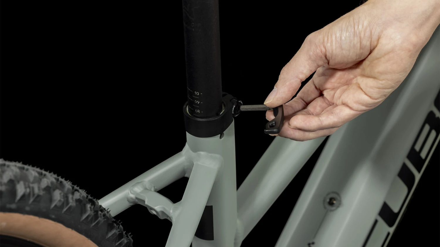 CUBE REACTION HYBRID Performance 500 - Dames E-Mountainbike - 2023 - Swampgrey / Black 10 CUBE REACTION HYBRID Performance 500 - Dames E-Mountainbike - 2023 - Swampgrey / Black - Afbeelding 8