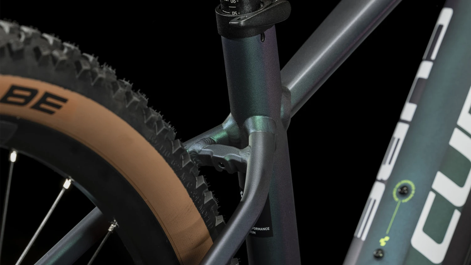 CUBE REACTION HYBRID SLT 750 - Electric Mountain Bike - 2023 - Goblin / Yellow 8 CUBE REACTION HYBRID SLT 750 - Electric Mountain Bike - 2023 - Goblin / Yellow - Afbeelding 6