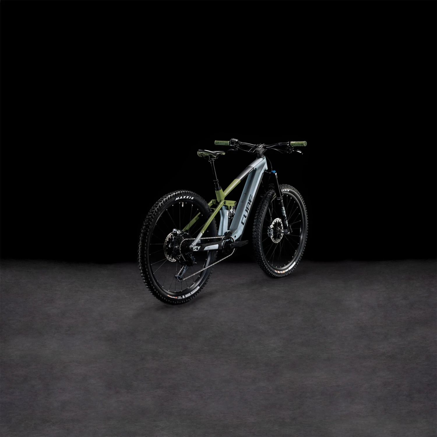 CUBE STEREO HYBRID 140 HPC TM 750 - Carbon Electric Mountainbike - 2023 - Flashgrey / Olive 5 CUBE STEREO HYBRID 140 HPC TM 750 - Carbon Electric Mountainbike - 2023 - Flashgrey / Olive - Afbeelding 3