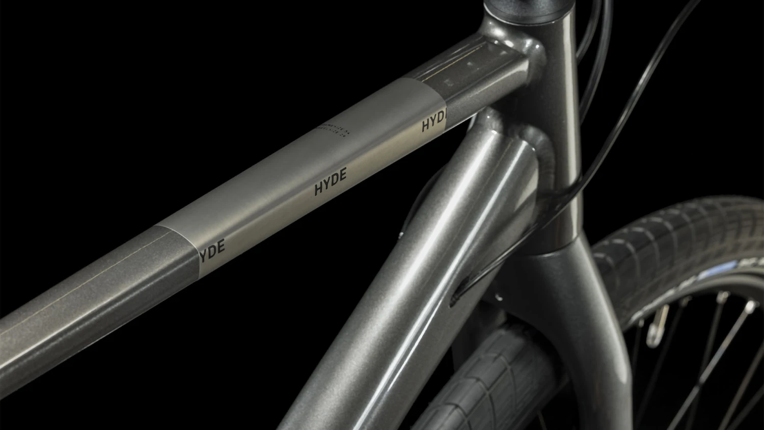 CUBE HYDE - 29" City-Bike - 2023 - Graphite / Black A00 6 CUBE HYDE - 29" City-Bike - 2023 - Graphite / Black A00 - Afbeelding 4