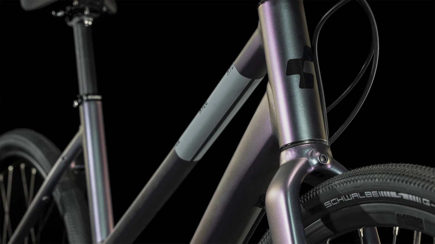 CUBE HYDE Race - 29" Women City-Bike - 2023 - Galactic / Black 10 CUBE HYDE Race - 29" Women City-Bike - 2023 - Galactic / Black - Afbeelding 8