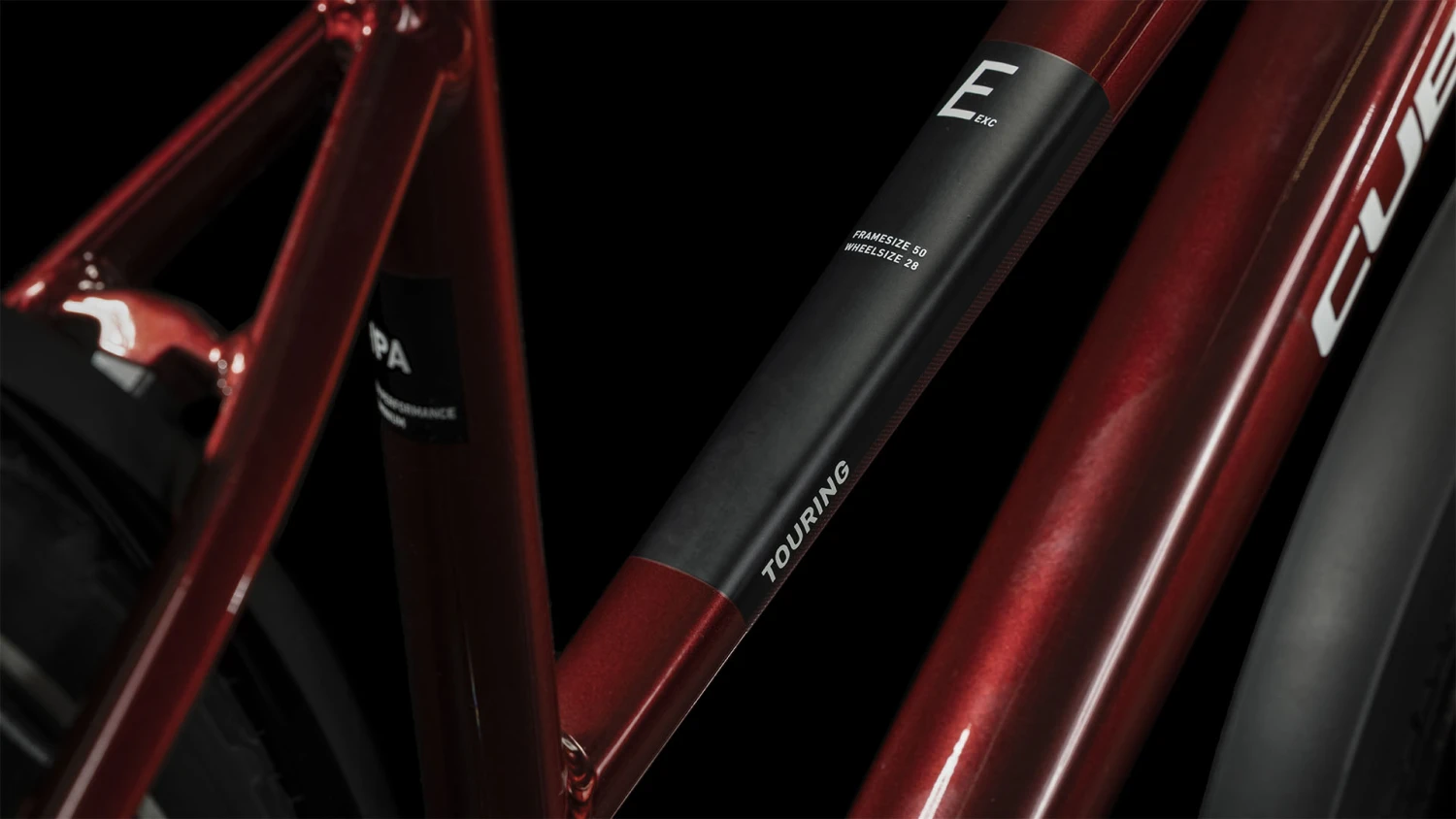 CUBE TOURING EXC - Women Touring Bike - 2023 - Red / White A00 6 CUBE TOURING EXC - Women Touring Bike - 2023 - Red / White A00 - Afbeelding 4