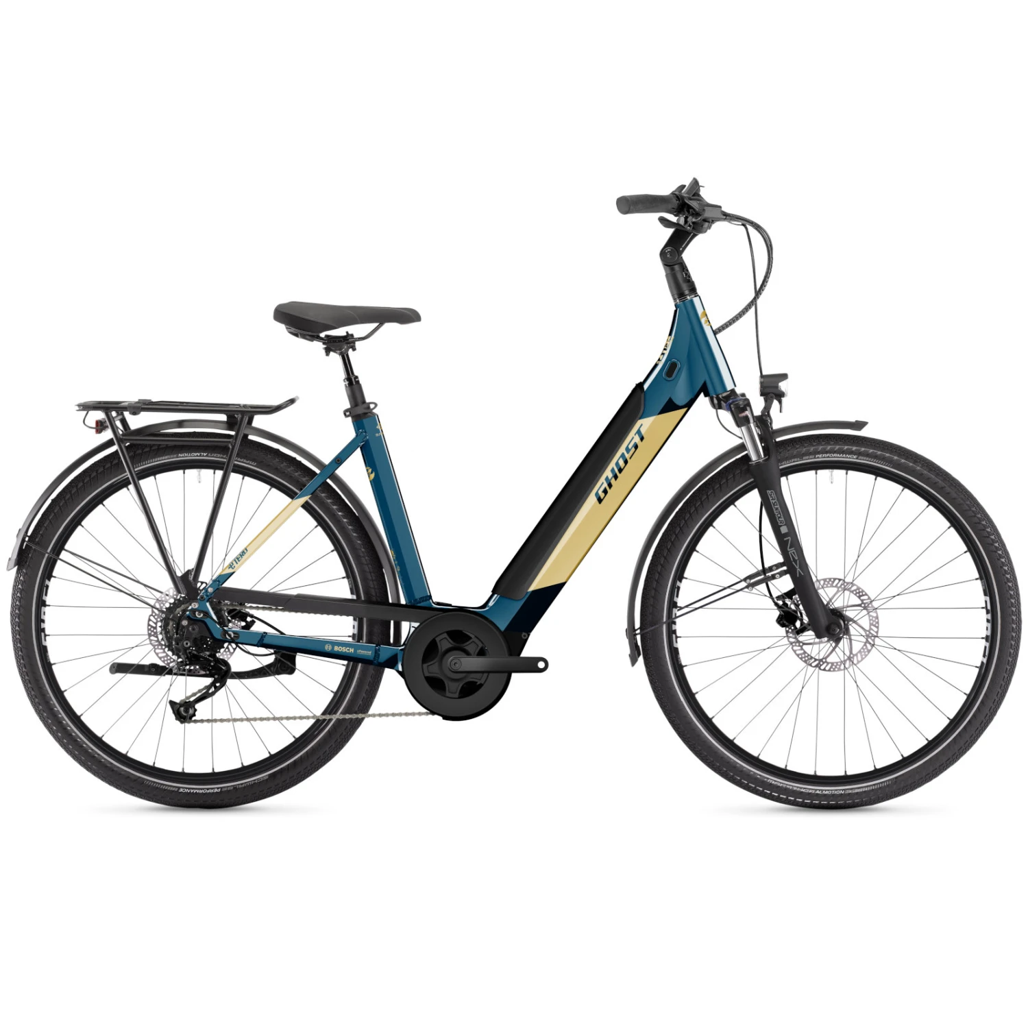 Ghost E-Teru B Essential Low EQ - 27.5" Easy Entry E-Bike - 2022 - Petrol Blue / Beige 3 Ghost E-Teru B Essential Low EQ - 27.5" Easy Entry E-Bike - 2022 - Petrol Blue / Beige