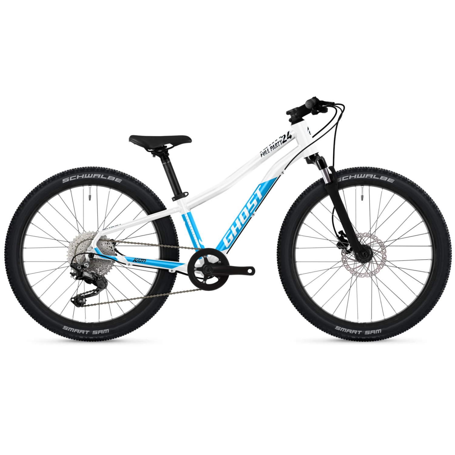 Ghost Kato Full Party - 24" Kids Bike - 2023 - Pearl White / Bright Blue Glossy 3 Ghost Kato Full Party - 24" Kids Bike - 2023 - Pearl White / Bright Blue Glossy