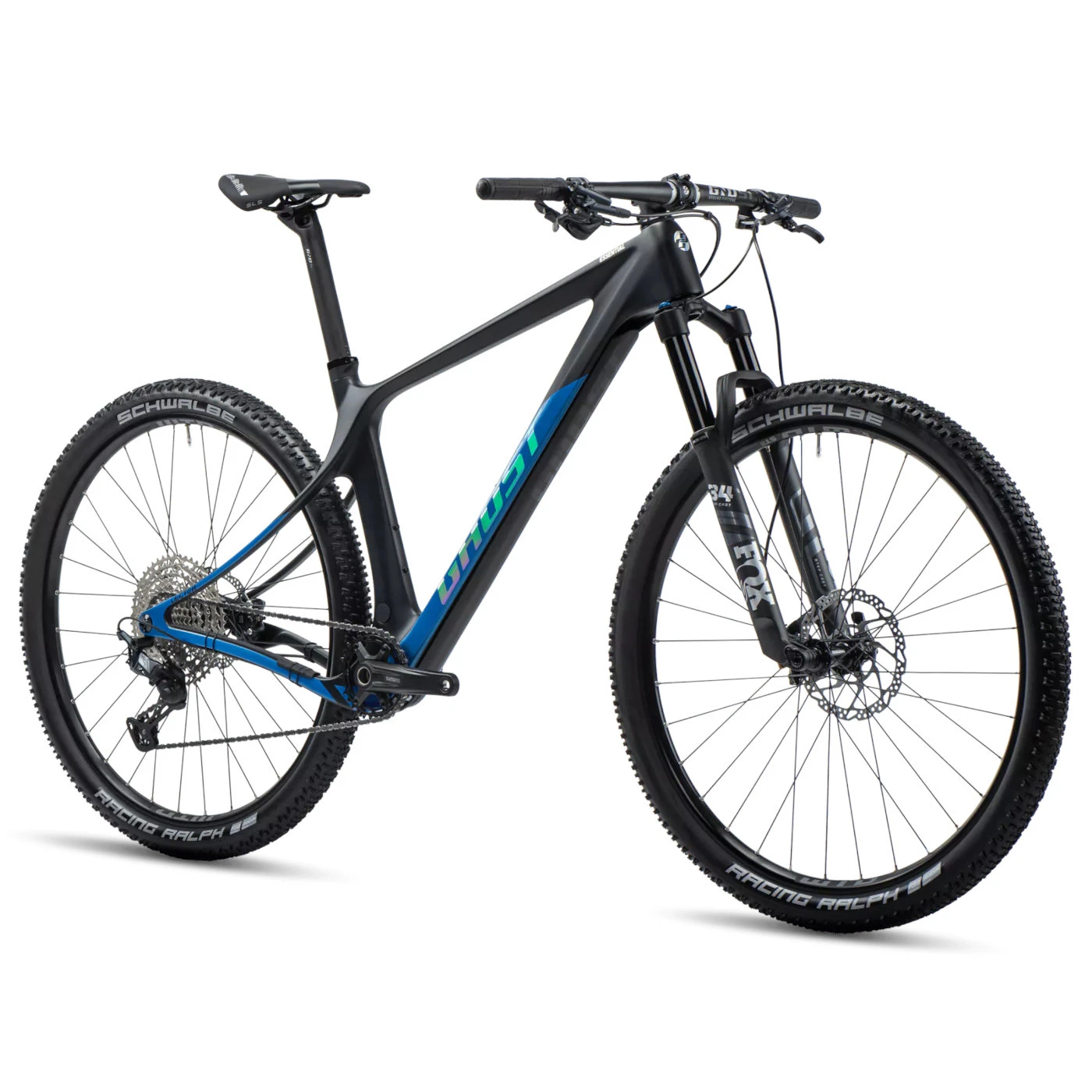 Ghost Lector SF LC Essential - 29" Carbon Mountainbike - 2023 - Raw Carbon / Blue 6 Ghost Lector SF LC Essential - 29" Carbon Mountainbike - 2023 - Raw Carbon / Blue - Afbeelding 4