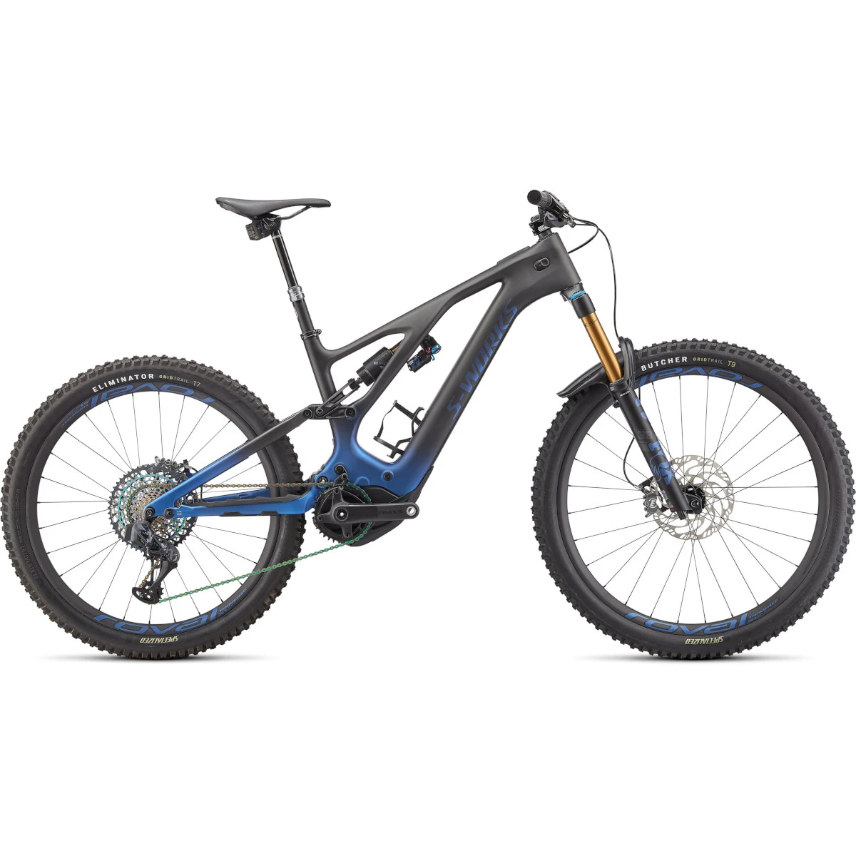 Specialized S-WORKS TURBO LEVO - Carbon MTB E-Bike - 2022 - Blue Ghost Gravity Fade / Black / Light Silver 3 Specialized S-WORKS TURBO LEVO - Carbon MTB E-Bike - 2022 - Blue Ghost Gravity Fade / Black / Light Silver