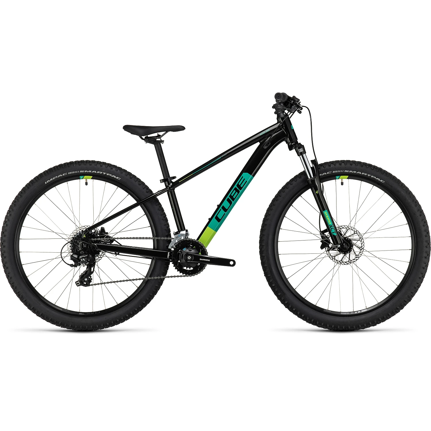 CUBE ACID 260 Disc - 26" Children's Bike - 2023 - Black / Green 3 CUBE ACID 260 Disc - 26" Children's Bike - 2023 - Black / Green