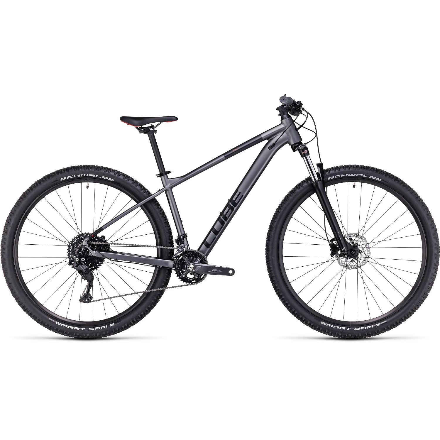 CUBE AIM EX - Mountainbike - 2023 - Grey / Red A00 3 CUBE AIM EX - Mountainbike - 2023 - Grey / Red A00