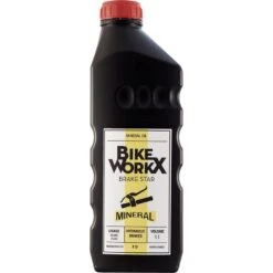 BikeWorkx Brake Oil - Mineral Brake Fluid - Bottle - 1L
