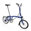 Brompton C Line Explore - 6-Speed - High Bar - Extended Seatpost - 16" Folding Bike - 2022 - Picadilly Blue Matt