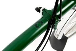 Brompton C Line Utility - 3-Speed - High Bar - Telescopic Seatpost - Dynamo - 16" Folding Bike - 2022 - Racing Green Matt -Fietswereld Winkels c line explore 6 speed high bar extended seatpost racing green matt 8 1214092