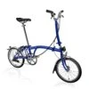 Brompton C Line Explore - 6-Speed - High Bar - Telescopic Seatpost - 16" Folding Bike - 2022 - Picadilly Blue Matt -Fietswereld Winkels c line explore 6 speed high bar telescopic seatpost picadilly blue matt 1 1214778