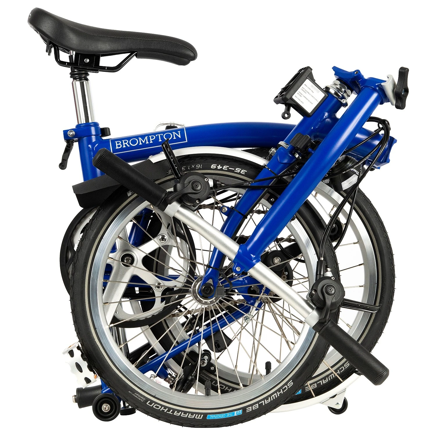 Brompton C Line Explore - 6-Speed - Low Bar - Standard Seatpost - Rear Rack & Dynamo - 16" Folding Bike - 2022 - Picadilly Blue Matt 5 Brompton C Line Explore - 6-Speed - Low Bar - Standard Seatpost - Rear Rack & Dynamo - 16" Folding Bike - 2022 - Picadilly Blue Matt - Afbeelding 3