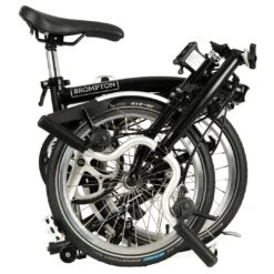 Brompton C Line Explore - 6-Speed - Mid Bar - Standard Seatpost - Dynamo - 16" Folding Bike - 2022 - Black Matt -Fietswereld Winkels c line explore 6 speed mid bar standard seatpost dynamo black matt 3 1215563 1