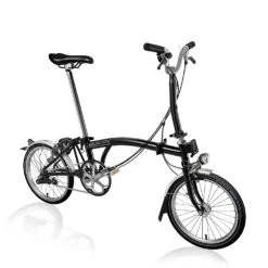 Brompton C Line Utility - 3-Speed - Mid Bar - Standard Seatpost - Dynamo - 16" Folding Bike - 2022 - Black Matt