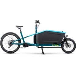 CUBE CARGO SPORT DUAL HYBRID 1000 - Bakfiets E-Bike - 2023 - Blue / Lime