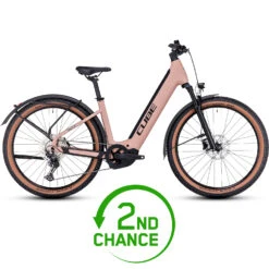 CUBE REACTION HYBRID Pro 750 Allroad - 27.5" Lage Instap E-Mountainbike - 2023 - Blushrose / Silver - B-Keus