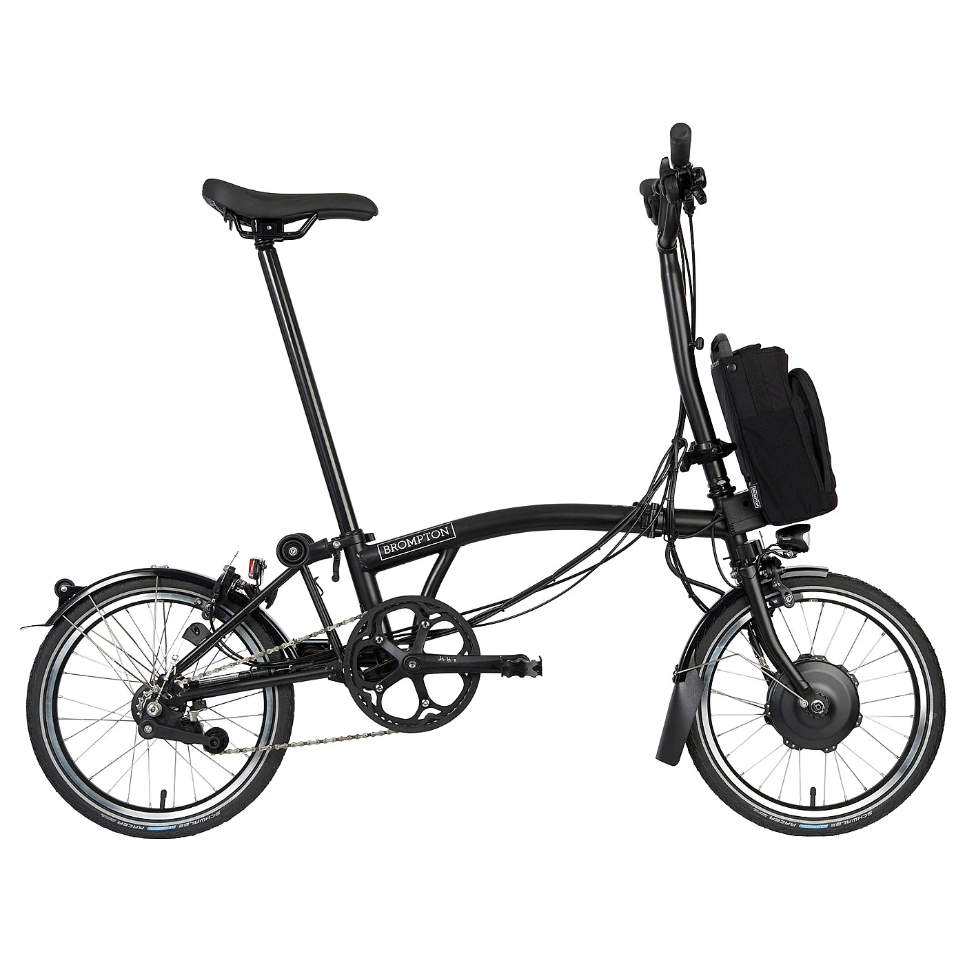 Brompton Electric C Line Explore - 6-Speed - High Bar - Extended Seatpost - 16" Elektrische Vouwfiets - 2023 - Matt Black 3 Brompton Electric C Line Explore - 6-Speed - High Bar - Extended Seatpost - 16" Elektrische Vouwfiets - 2023 - Matt Black