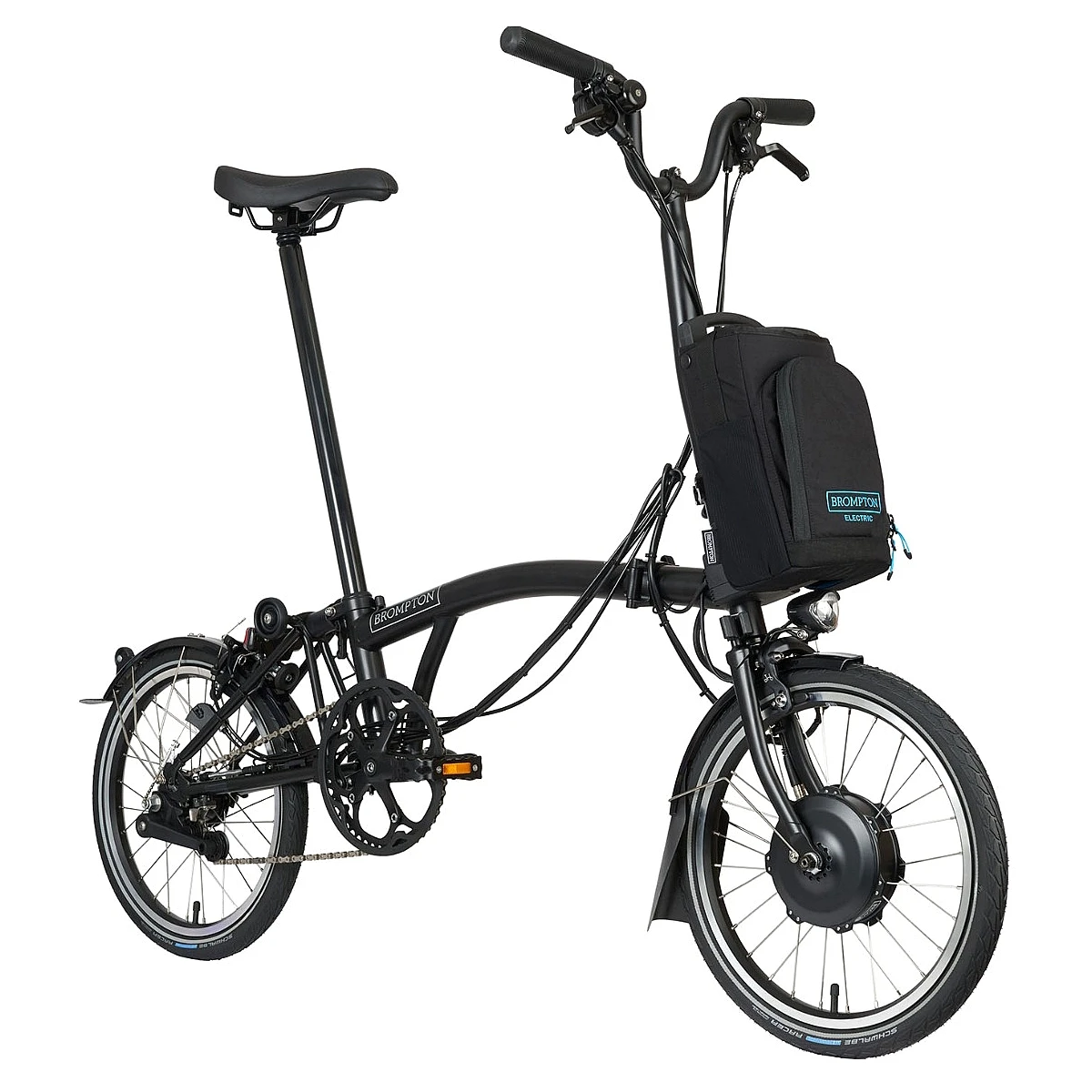 Brompton Electric C Line Explore - 6-Speed - High Bar - Extended Seatpost - 16" Elektrische Vouwfiets - 2023 - Matt Black 4 Brompton Electric C Line Explore - 6-Speed - High Bar - Extended Seatpost - 16" Elektrische Vouwfiets - 2023 - Matt Black - Afbeelding 2