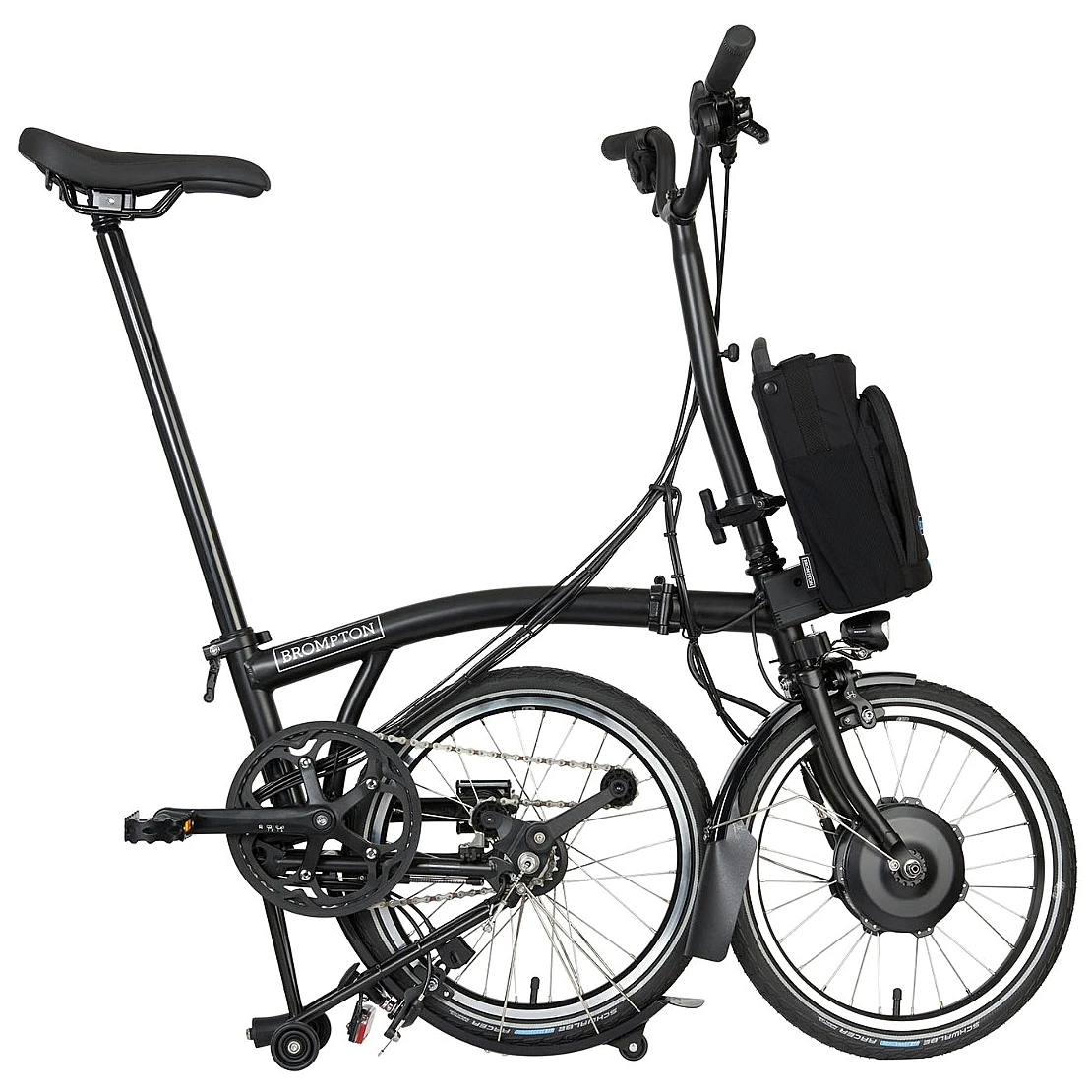 Brompton Electric C Line Explore - 6-Speed - High Bar - Extended Seatpost - 16" Elektrische Vouwfiets - 2023 - Matt Black 5 Brompton Electric C Line Explore - 6-Speed - High Bar - Extended Seatpost - 16" Elektrische Vouwfiets - 2023 - Matt Black - Afbeelding 3