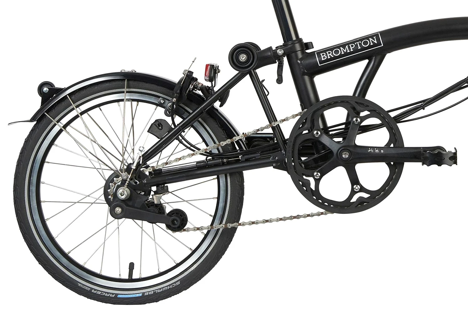 Brompton Electric C Line Explore - 6-Speed - High Bar - Extended Seatpost - 16" Elektrische Vouwfiets - 2023 - Matt Black 7 Brompton Electric C Line Explore - 6-Speed - High Bar - Extended Seatpost - 16" Elektrische Vouwfiets - 2023 - Matt Black - Afbeelding 5