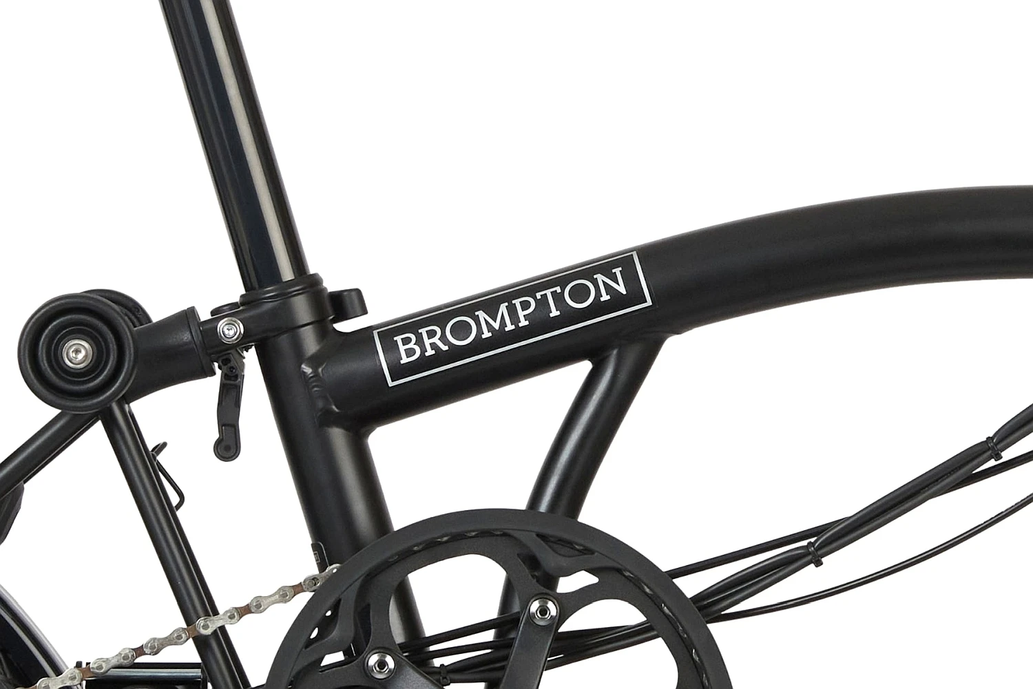 Brompton Electric C Line Explore - 6-Speed - High Bar - Extended Seatpost - 16" Elektrische Vouwfiets - 2023 - Matt Black 8 Brompton Electric C Line Explore - 6-Speed - High Bar - Extended Seatpost - 16" Elektrische Vouwfiets - 2023 - Matt Black - Afbeelding 6