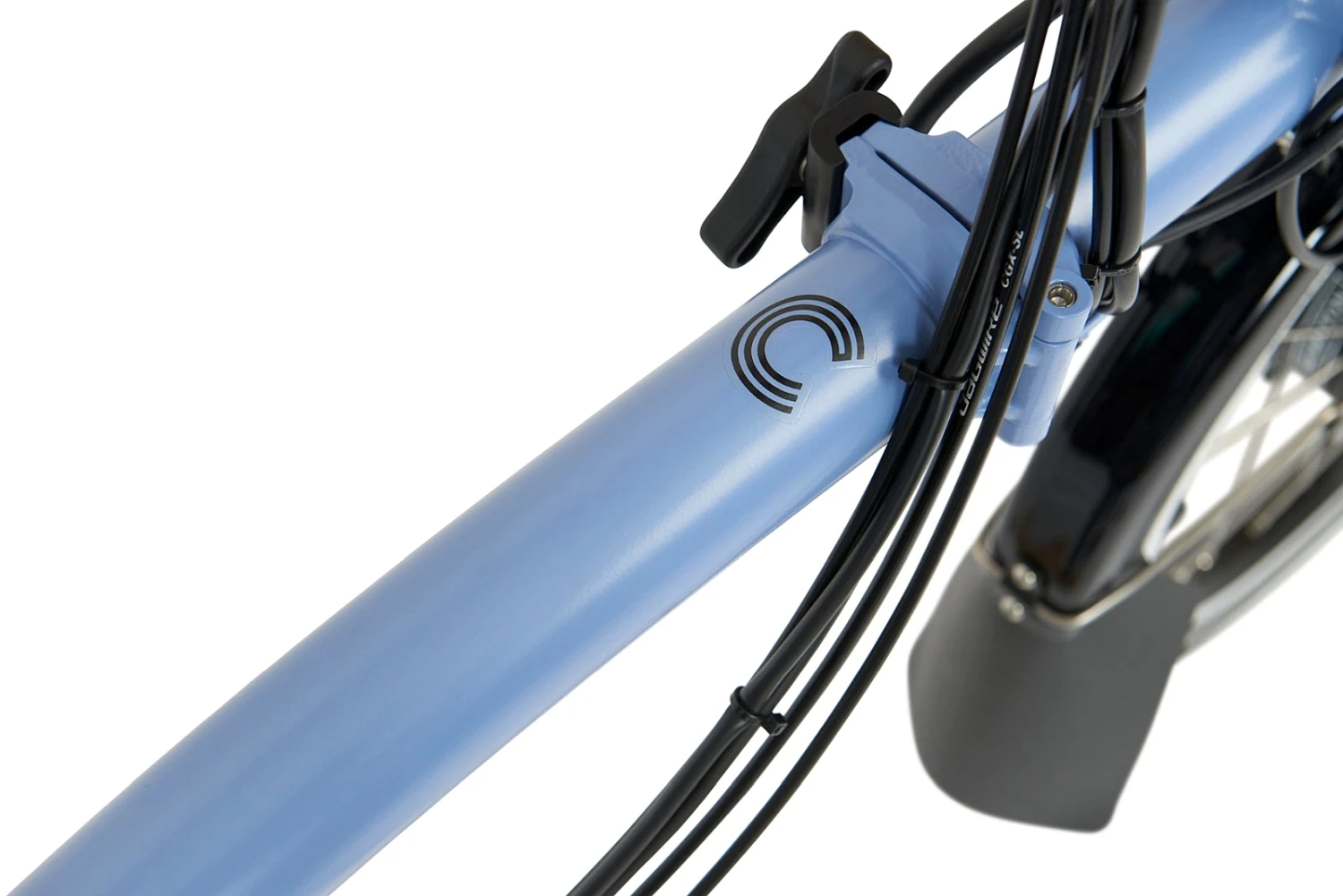 Brompton Electric C Line Explore - 6-Speed - High Bar - Extended Seatpost - 16" Elektrische Vouwfiets - 2023 - Cloud Blue 10 Brompton Electric C Line Explore - 6-Speed - High Bar - Extended Seatpost - 16" Elektrische Vouwfiets - 2023 - Cloud Blue - Afbeelding 8