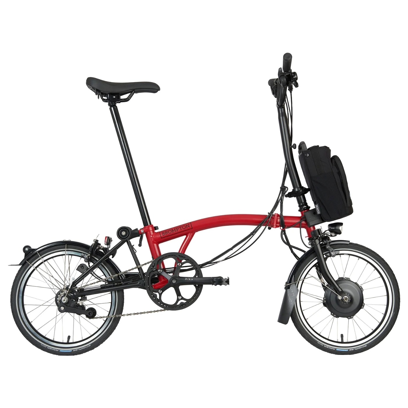 Brompton Electric C Line Explore - 6-Speed - High Bar - Telescopic Seatpost - 16" Elektrische Vouwfiets - 2023 - House Red Matt 3 Brompton Electric C Line Explore - 6-Speed - High Bar - Telescopic Seatpost - 16" Elektrische Vouwfiets - 2023 - House Red Matt