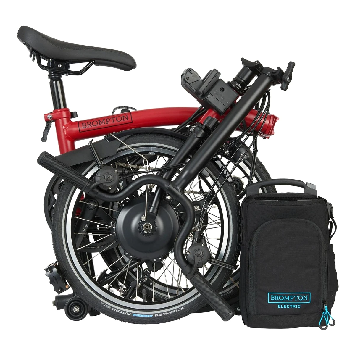 Brompton Electric C Line Explore - 6-Speed - High Bar - Telescopic Seatpost - 16" Elektrische Vouwfiets - 2023 - House Red Matt 6 Brompton Electric C Line Explore - 6-Speed - High Bar - Telescopic Seatpost - 16" Elektrische Vouwfiets - 2023 - House Red Matt - Afbeelding 4