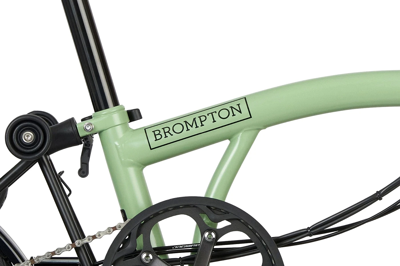Brompton Electric C Line Explore - 6-Speed - Mid Bar - Standard Seatpost - 16" Elektrische Vouwfiets - 2023 - Matcha Green 8 Brompton Electric C Line Explore - 6-Speed - Mid Bar - Standard Seatpost - 16" Elektrische Vouwfiets - 2023 - Matcha Green - Afbeelding 6