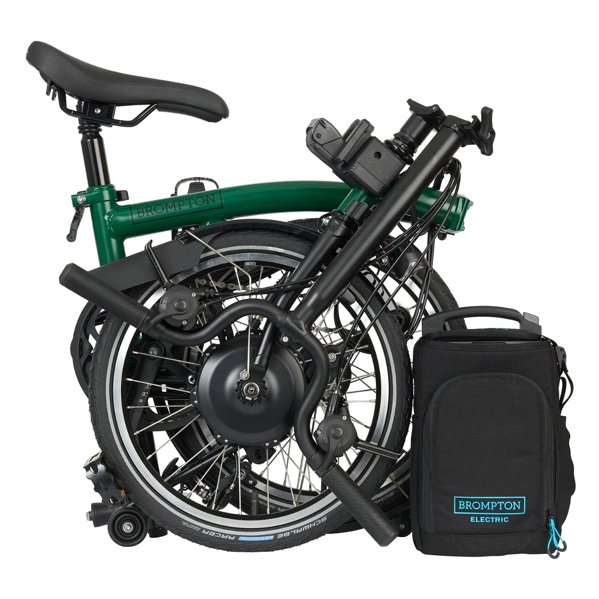 Brompton Electric C Line Explore - 6-Speed - High Bar - Extended Seatpost - 16" Elektrische Vouwfiets - 2023 - Racing Green 6 Brompton Electric C Line Explore - 6-Speed - High Bar - Extended Seatpost - 16" Elektrische Vouwfiets - 2023 - Racing Green - Afbeelding 4