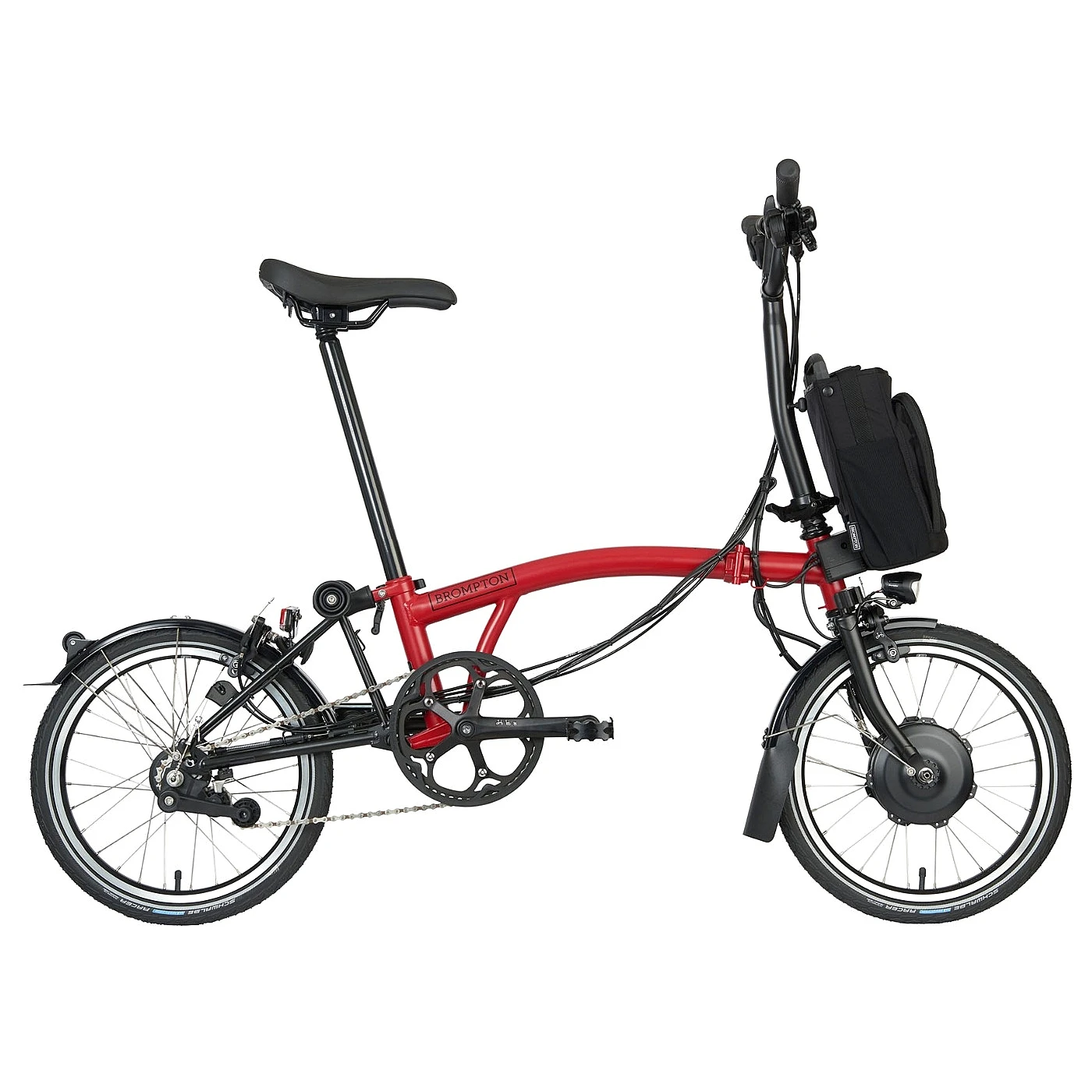 Brompton Electric C Line Explore - 6-Speed - Mid Bar - Standard Seatpost - 16" Elektrische Vouwfiets - 2023 - House Red Matt 3 Brompton Electric C Line Explore - 6-Speed - Mid Bar - Standard Seatpost - 16" Elektrische Vouwfiets - 2023 - House Red Matt